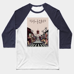 Japanese Street  Style Design Baseball T-Shirt